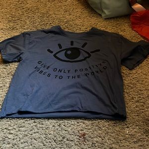 Evil eye crop top